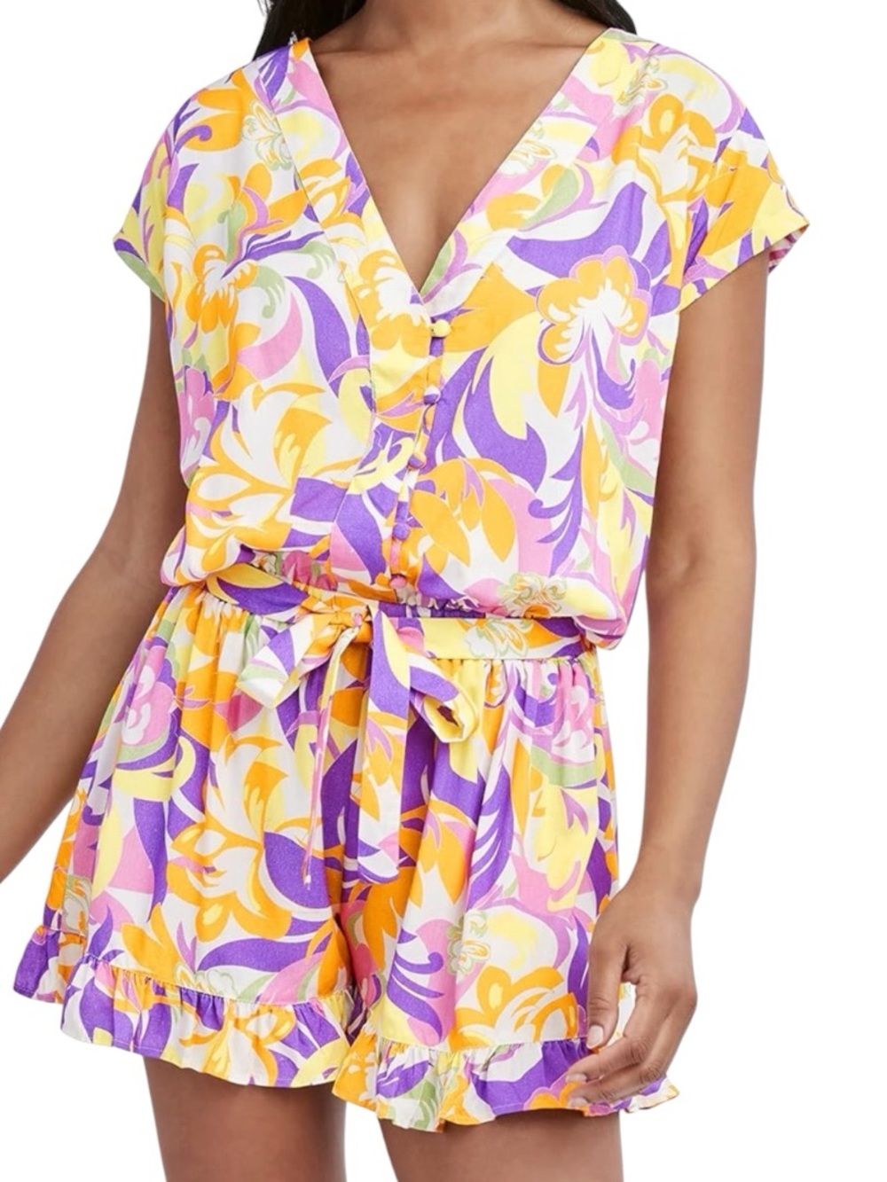 BCBGeneration Romper Swimsuit Cover-Up